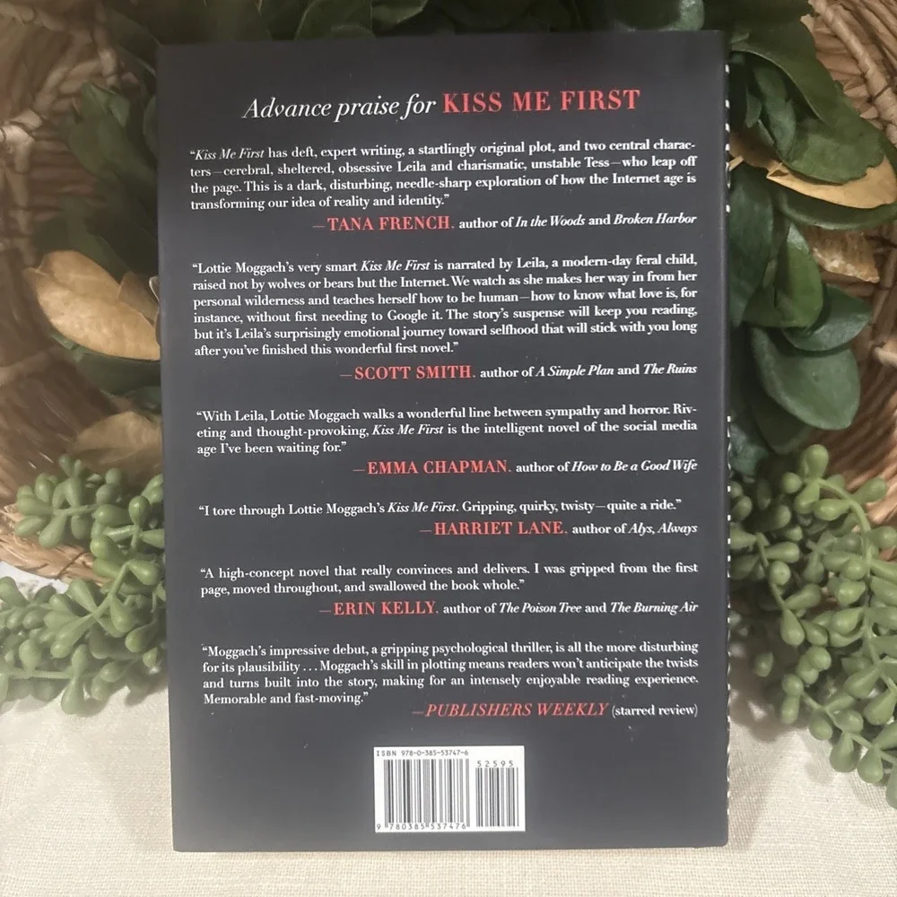 Kiss Me First by Lottie Moggach 2013, Hardcover First Edition Memorable Novel